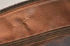 Authentic CELINE Macadam Blason Pattern Hand Boston Bag PVC Leather Brown 3663K