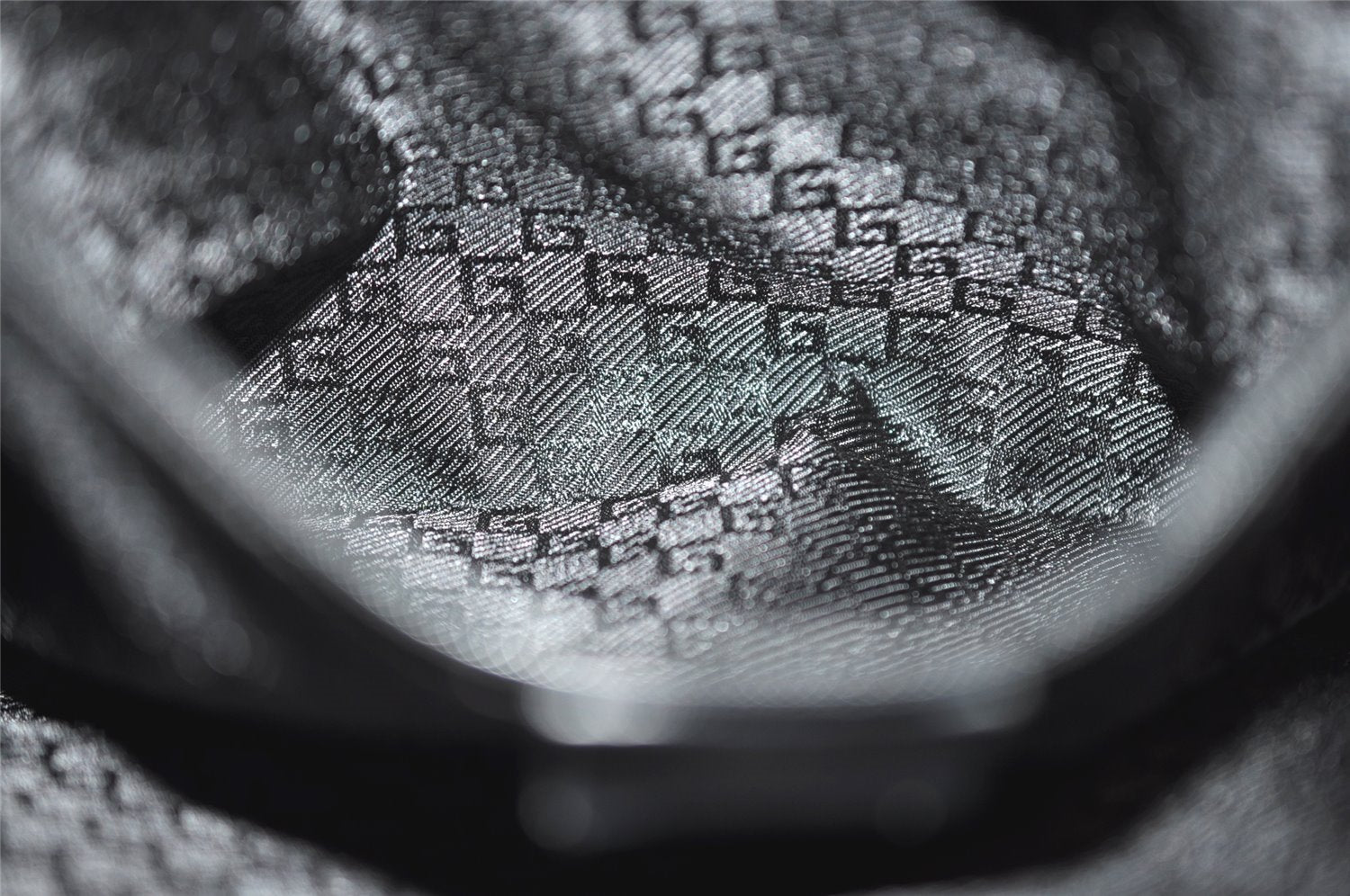 Authentic GUCCI Vintage Shoulder Tote Bag Canvas Leather 0021109 Black 3665I