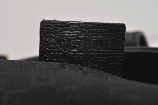 Authentic GUCCI Vintage Shoulder Tote Bag Canvas Leather 0021109 Black 3665I