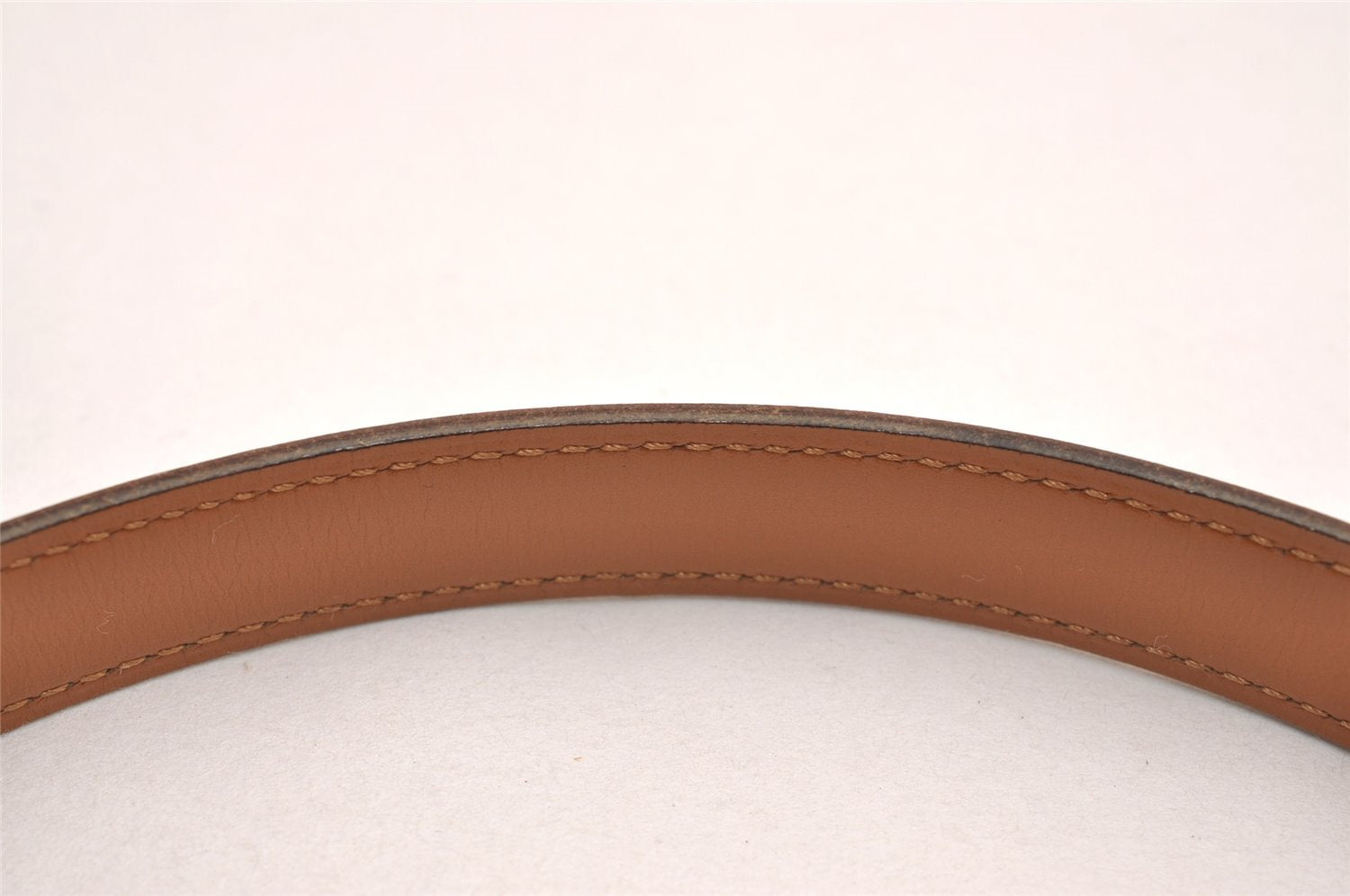 Auth HERMES Mini Constance Leather Belt 58-66cm 22.8-26