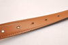 Auth HERMES Mini Constance Leather Belt 58-66cm 22.8-26" Bordeaux Brown 3665J