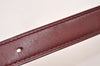 Auth HERMES Mini Constance Leather Belt 58-66cm 22.8-26" Bordeaux Brown 3665J