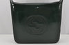 Authentic GUCCI Vintage Shoulder Hand Bag Purse Enamel Green Junk 3667J