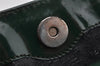 Authentic GUCCI Vintage Shoulder Hand Bag Purse Enamel Green Junk 3667J
