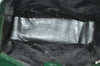 Authentic GUCCI Vintage Shoulder Hand Bag Purse Enamel Green Junk 3667J