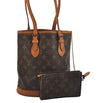 Authentic Louis Vuitton Monogram Bucket PM Shoulder Bag Old Model Junk 3668J