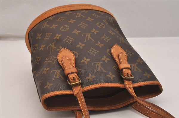 Authentic Louis Vuitton Monogram Bucket PM Shoulder Bag Old Model Junk 3668J