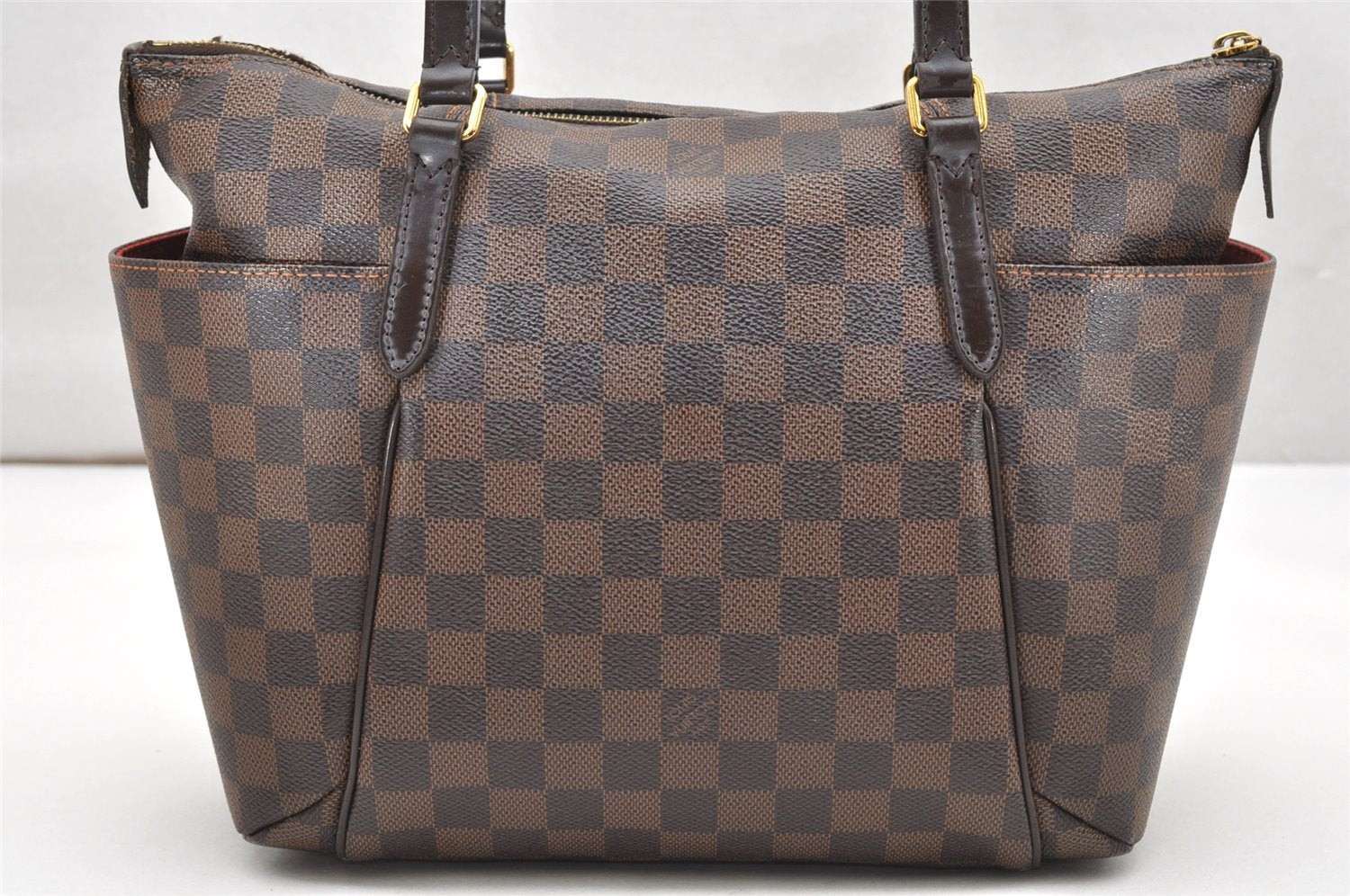 Authentic Louis Vuitton Damier Totally PM Shoulder Tote Bag N41282 LV 3668K