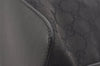 Authentic GUCCI Shoulder Hand Bag Purse GG Canvas Leather 01234 Black 3670J