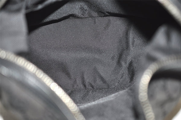 Authentic GUCCI Shoulder Hand Bag Purse GG Canvas Leather 01234 Black 3670J