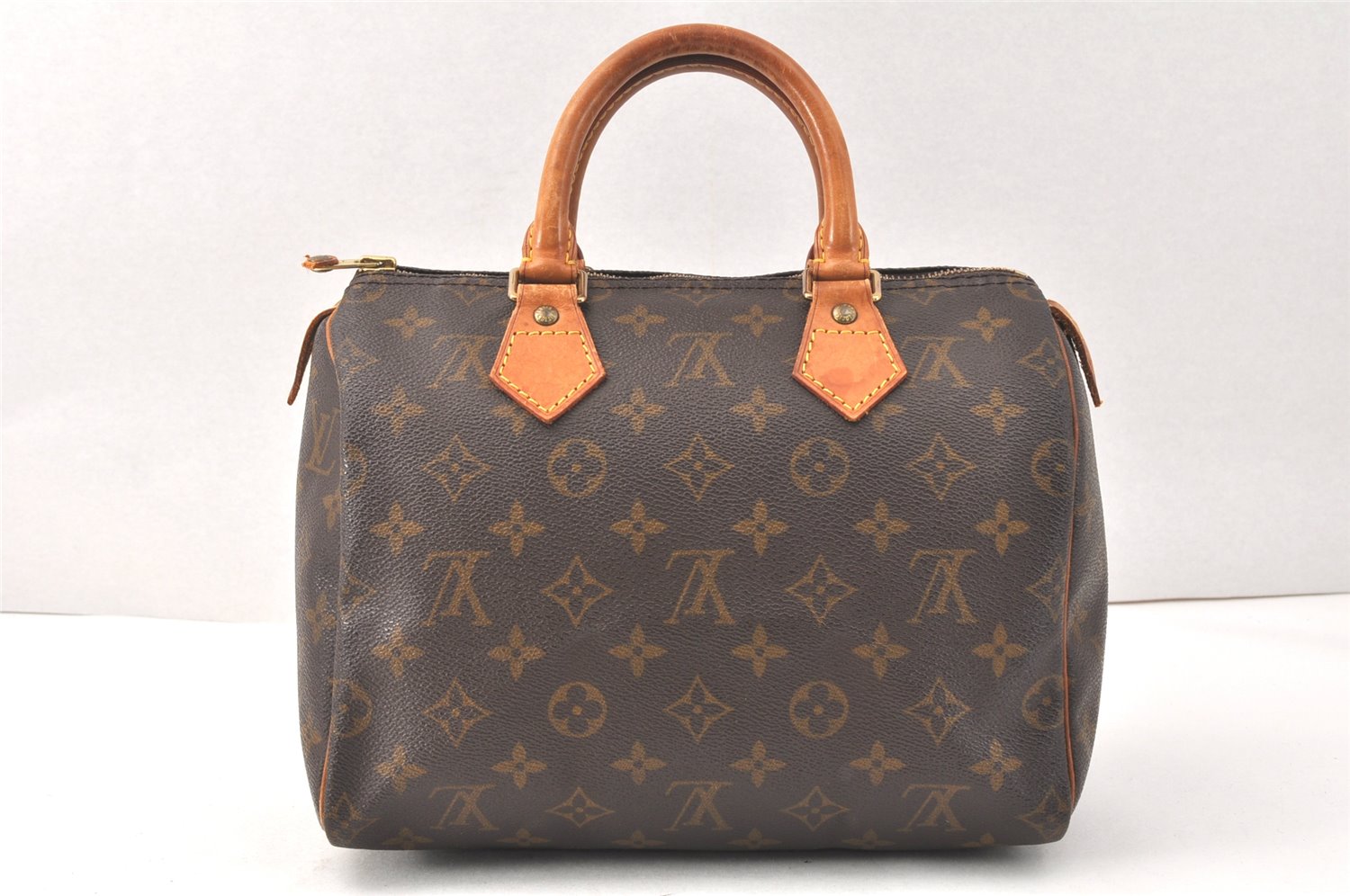 Authentic Louis Vuitton Monogram Speedy 25 Boston Hand Bag M41528 LV 3670K