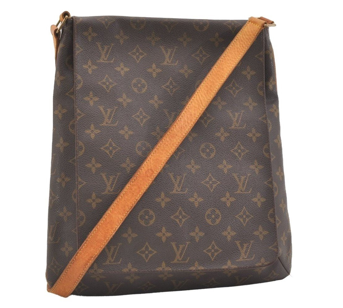 Authentic Louis Vuitton Monogram Musette Shoulder Cross Body Bag M51256 LV 3671J