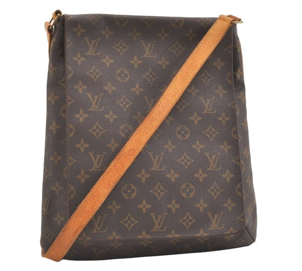Authentic Louis Vuitton Monogram Musette Shoulder Cross Body Bag M51256 LV 3671J