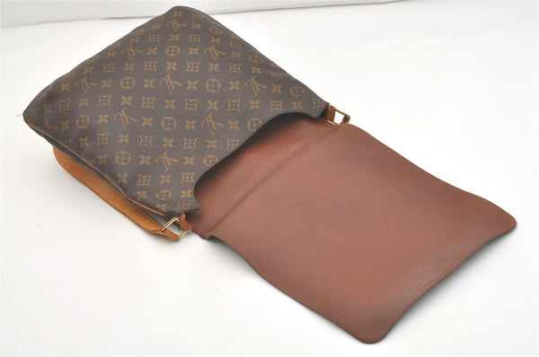 Authentic Louis Vuitton Monogram Musette Shoulder Cross Body Bag M51256 LV 3671J