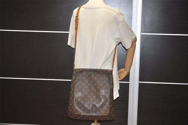 Authentic Louis Vuitton Monogram Musette Shoulder Cross Body Bag M51256 LV 3671J
