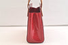 Authentic Louis Vuitton Vernis Catalina BB Hand Bag Red Pink M90016 LV 3672K