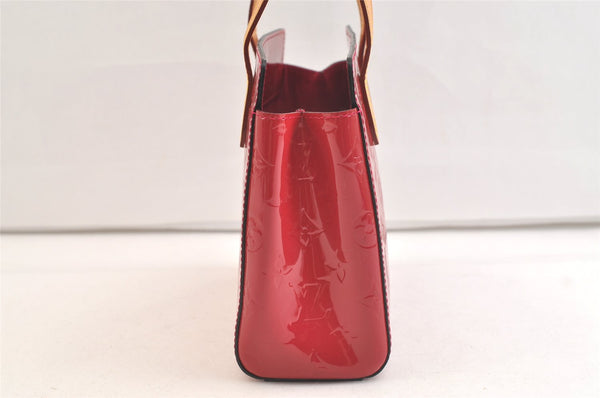 Authentic Louis Vuitton Vernis Catalina BB Hand Bag Red Pink M90016 LV 3672K