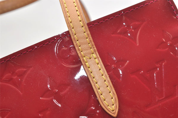 Authentic Louis Vuitton Vernis Catalina BB Hand Bag Red Pink M90016 LV 3672K