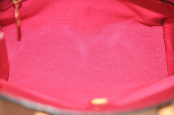 Authentic Louis Vuitton Vernis Catalina BB Hand Bag Red Pink M90016 LV 3672K