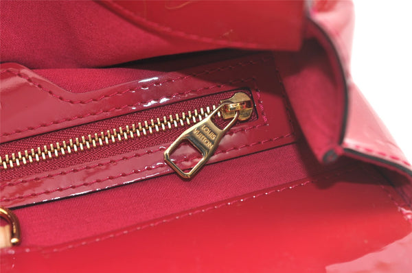 Authentic Louis Vuitton Vernis Catalina BB Hand Bag Red Pink M90016 LV 3672K