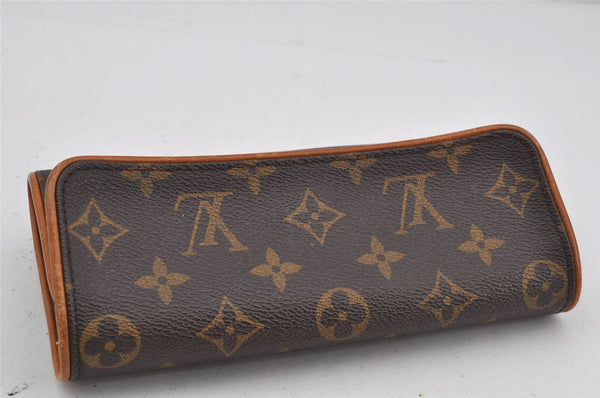 Authentic Louis Vuitton Monogram Pochette Twin PM Shoulder Bag M51854 LV 3673J