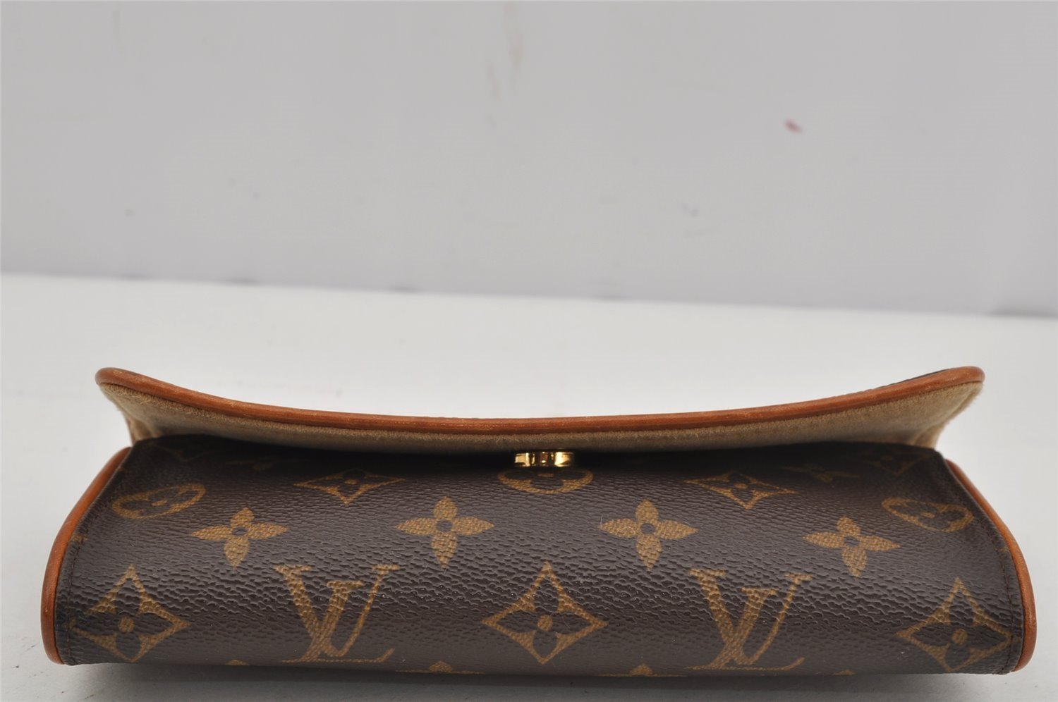 Authentic Louis Vuitton Monogram Pochette Twin PM Shoulder Bag M51854 LV 3673J
