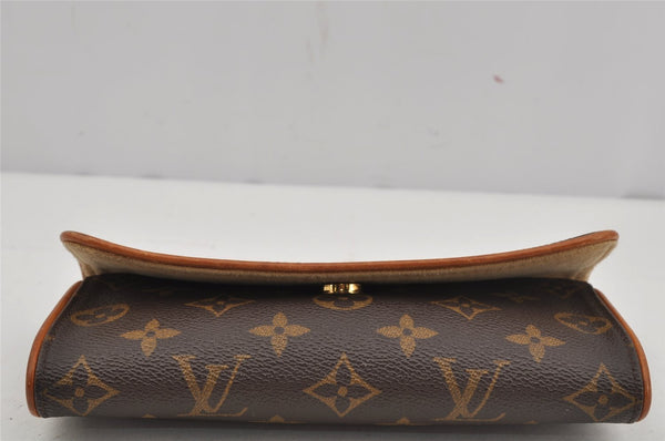 Authentic Louis Vuitton Monogram Pochette Twin PM Shoulder Bag M51854 LV 3673J