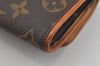 Authentic Louis Vuitton Monogram Pochette Twin PM Shoulder Bag M51854 LV 3673J
