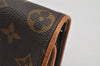 Authentic Louis Vuitton Monogram Pochette Twin PM Shoulder Bag M51854 LV 3673J