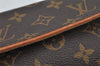 Authentic Louis Vuitton Monogram Pochette Twin PM Shoulder Bag M51854 LV 3673J