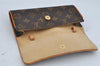 Authentic Louis Vuitton Monogram Pochette Twin PM Shoulder Bag M51854 LV 3673J