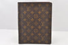 Authentic Louis Vuitton Monogram Agenda Bureau Note book Cover R20001 LV 3673K