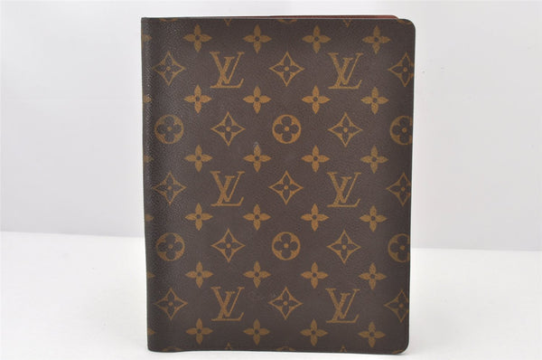 Authentic Louis Vuitton Monogram Agenda Bureau Note book Cover R20001 LV 3673K