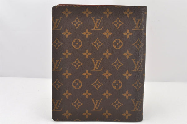 Authentic Louis Vuitton Monogram Agenda Bureau Note book Cover R20001 LV 3673K