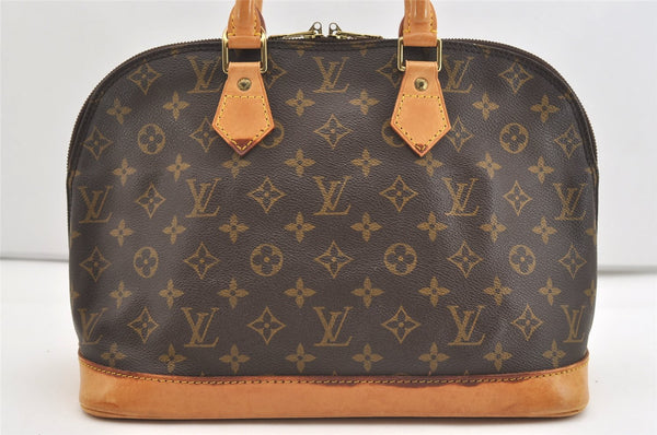 Authentic Louis Vuitton Monogram Alma Hand Bag Purse M51130 LV 3674J