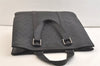 Authentic GUCCI Vintage Tote Hand Bag GG PVC Leather 322072 Black 3674K