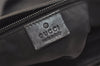 Authentic GUCCI Vintage Tote Hand Bag GG PVC Leather 322072 Black 3674K