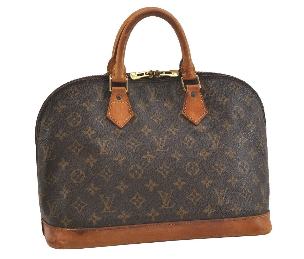 Authentic Louis Vuitton Monogram Alma Hand Bag Purse M51130 LV 3675J