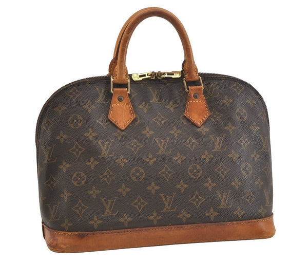 Authentic Louis Vuitton Monogram Alma Hand Bag Purse M51130 LV 3675J