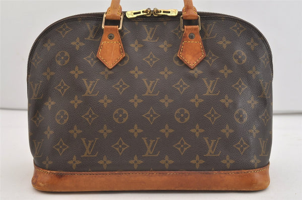 Authentic Louis Vuitton Monogram Alma Hand Bag Purse M51130 LV 3675J