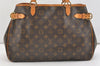 Authentic Louis Vuitton Monogram Batignolles Horizontal Tote Bag M51154 LV 3676J