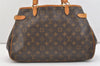 Authentic Louis Vuitton Monogram Batignolles Horizontal Tote Bag M51154 LV 3676J