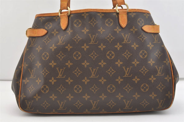 Authentic Louis Vuitton Monogram Batignolles Horizontal Tote Bag M51154 LV 3676J