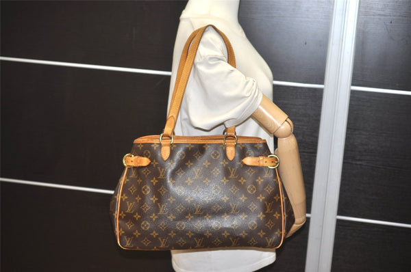 Authentic Louis Vuitton Monogram Batignolles Horizontal Tote Bag M51154 LV 3676J