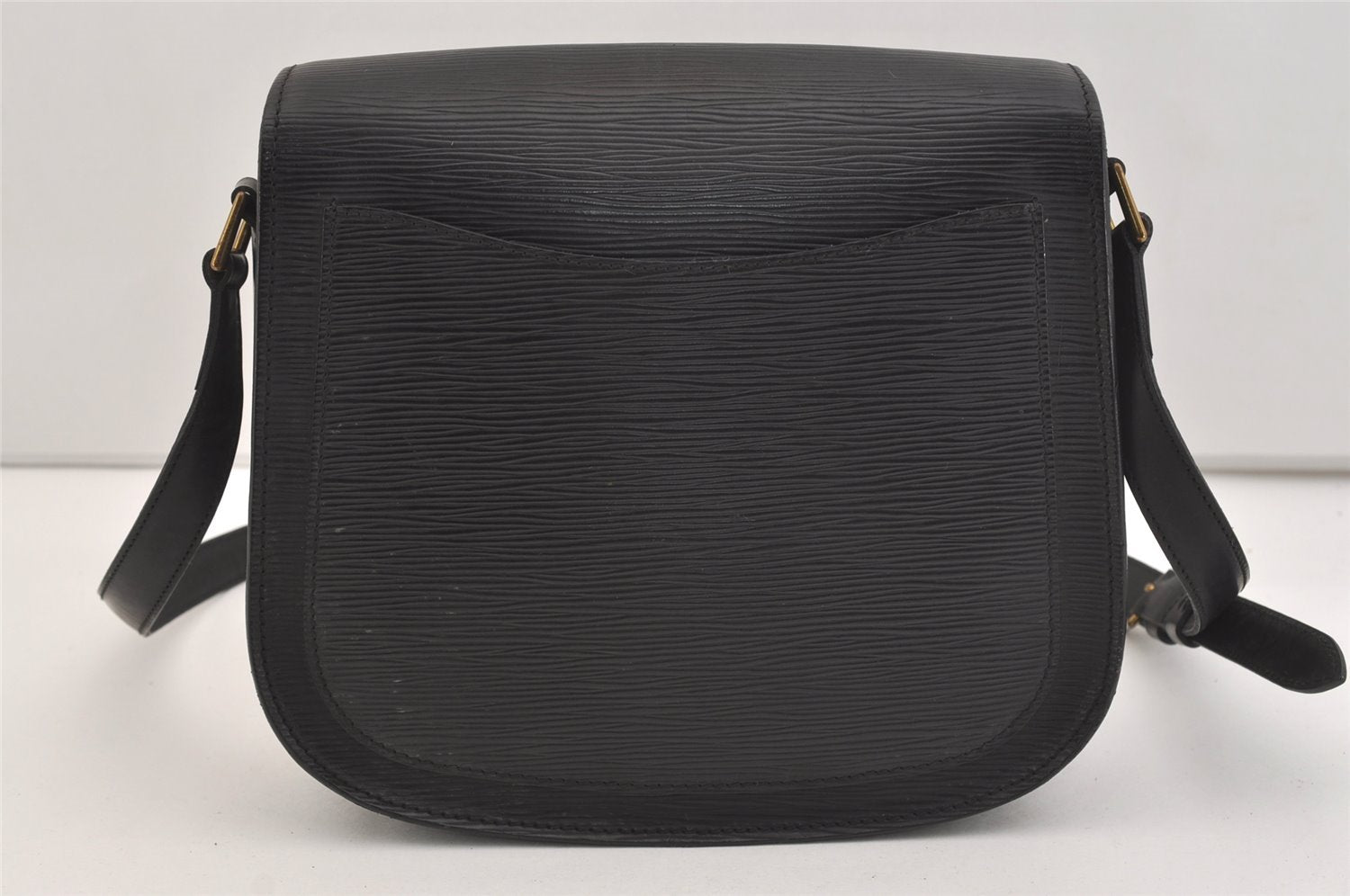 Auth Louis Vuitton Epi Saint Cloud GM Shoulder Cross Body Bag M52192 Black 3677J