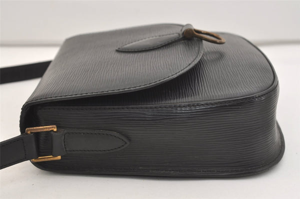 Auth Louis Vuitton Epi Saint Cloud GM Shoulder Cross Body Bag M52192 Black 3677J