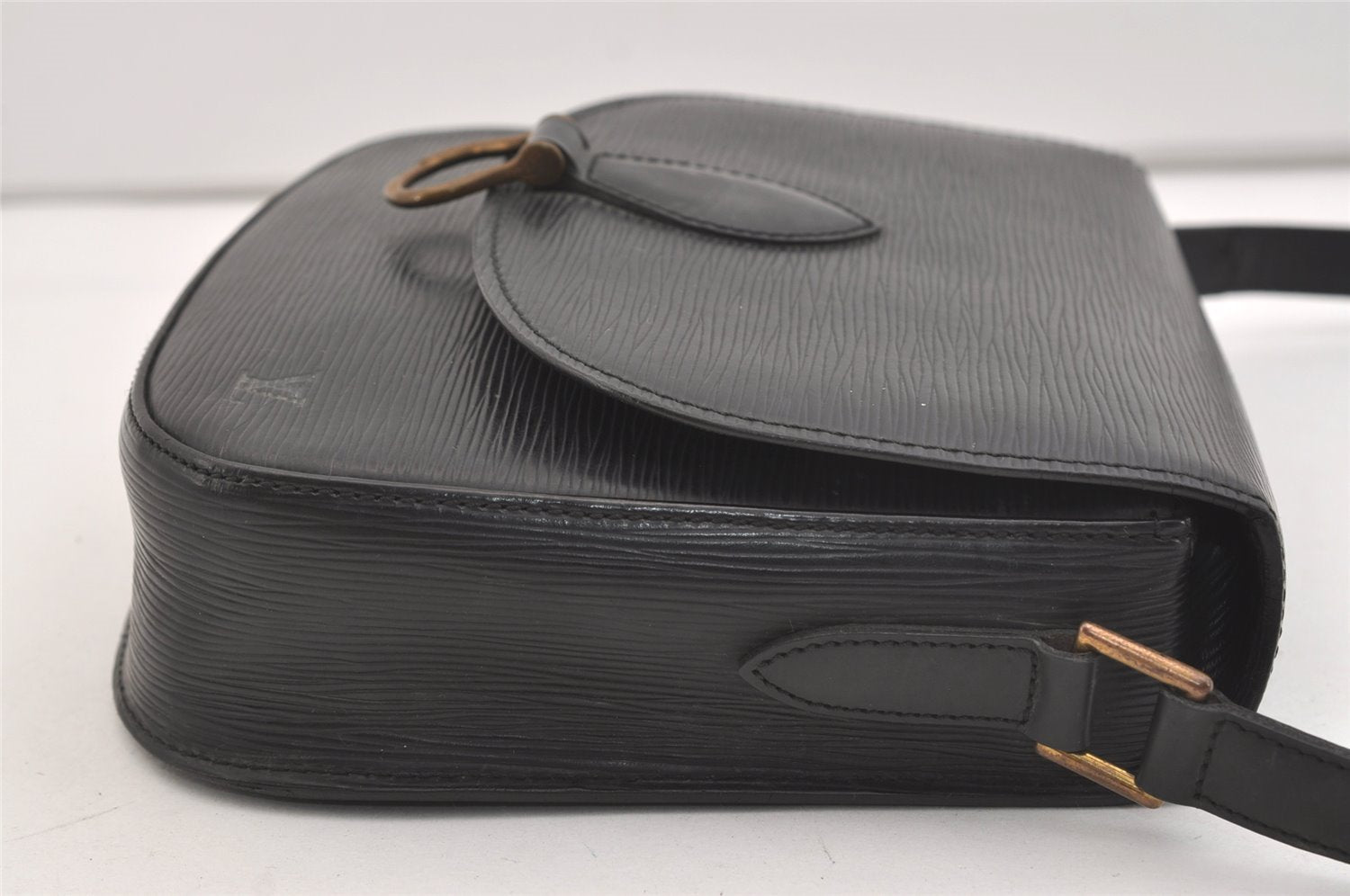 Auth Louis Vuitton Epi Saint Cloud GM Shoulder Cross Body Bag M52192 Black 3677J