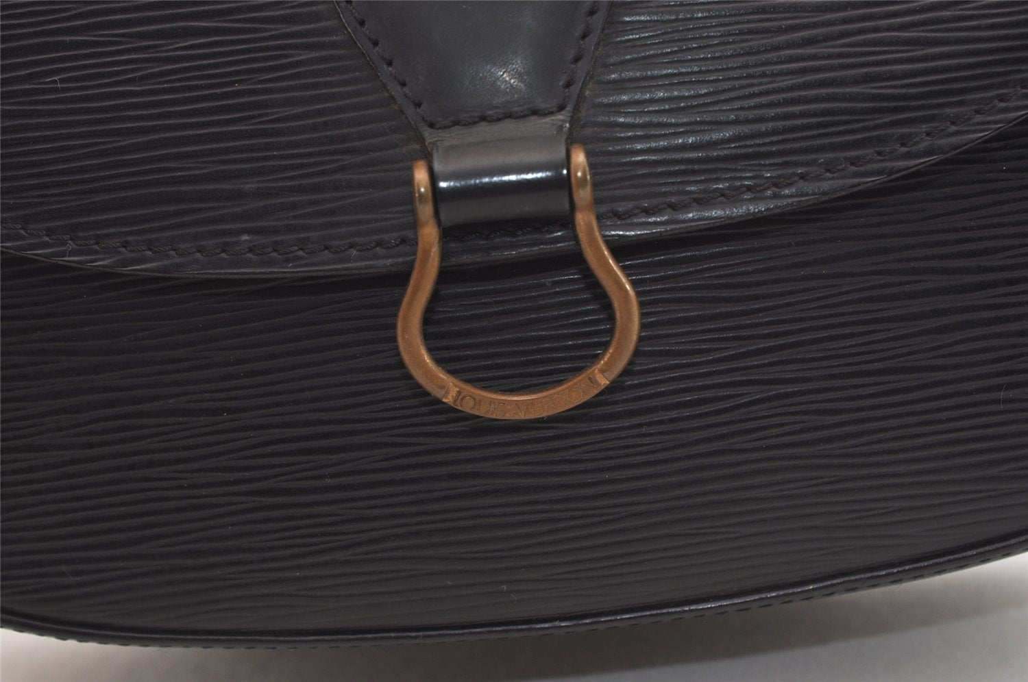 Auth Louis Vuitton Epi Saint Cloud GM Shoulder Cross Body Bag M52192 Black 3677J