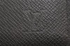 Authentic Louis Vuitton Taiga Portefeuille Ron Long Wallet Black M30541 LV 3678J