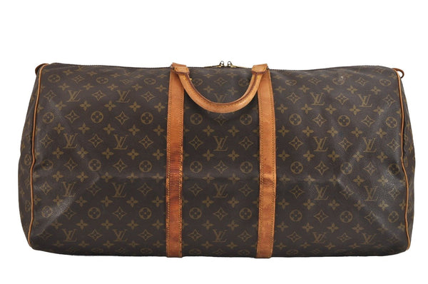 Authentic Louis Vuitton Monogram Keepall 60 Travel Boston Bag M41422 LV 3679J